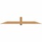 Ekena Millwork Eugene Smooth Timber Gable Bracket, Western Red Cedar, 96"W x 16"H x 5 1/2"D x 5 1/2"F, 4/12 Pitch GBW096X16X0606EUG00SWR - alternate 1
